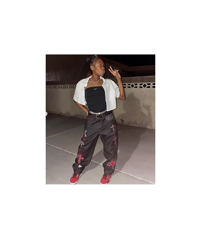 Ninth Hall Ambush Crosses Black Raw Denim Jeans