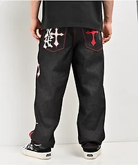 Ninth Hall Ambush Crosses Black Raw Denim Jeans