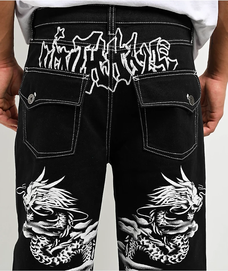 Ninth Hall Ambush Dragon Black Baggy Denim Jeans