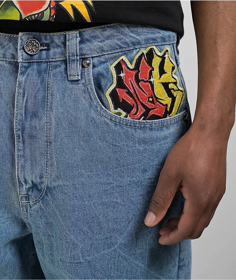Ninth Hall Ambush Dragon Blue Wash Jeans