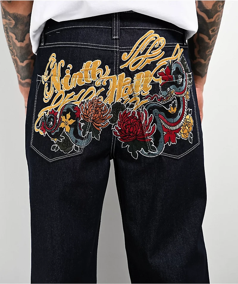 Ninth Hall Ambush Dragon Raw Indigo Denim Loose Fit Jeans