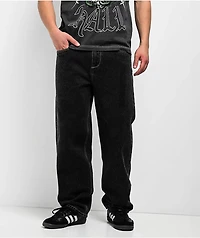 Ninth Hall Ambush Embroidered Black Wash Jeans