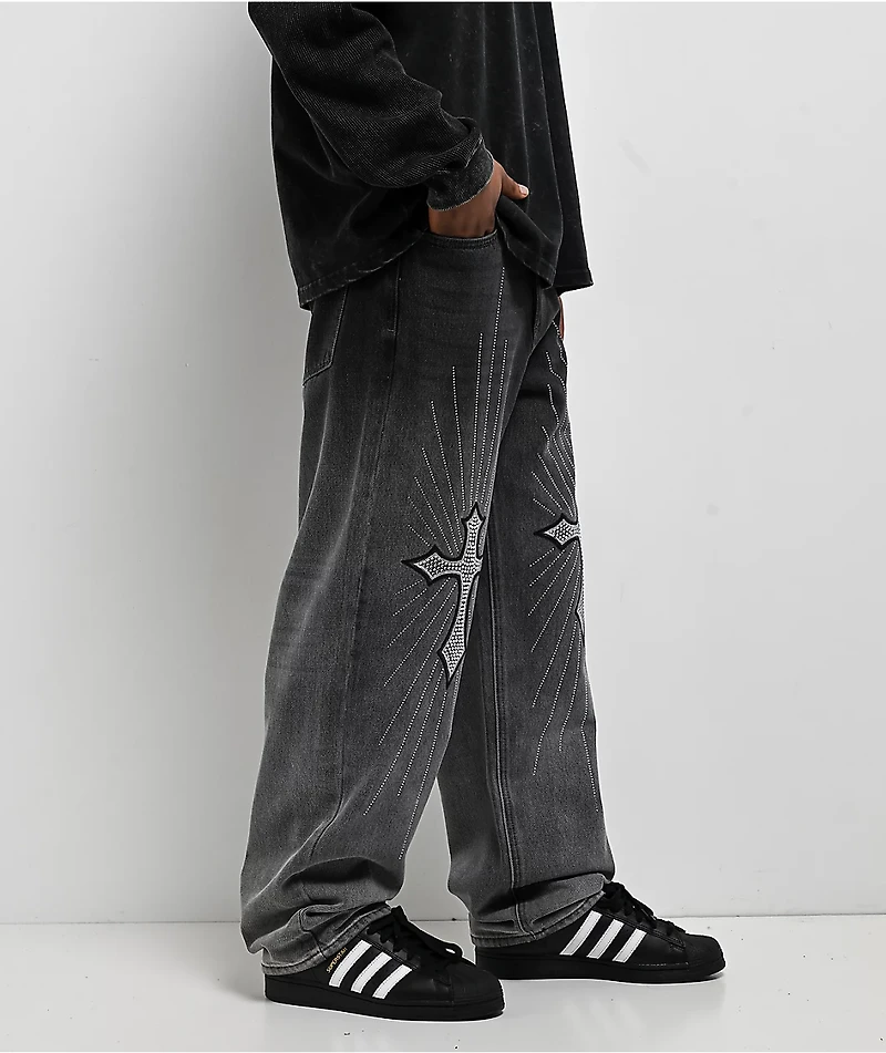 Ninth Hall Ambush Glory Black Wash Loose Fit Jeans