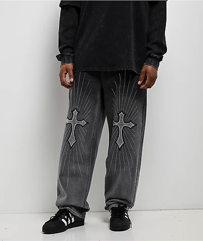 Ninth Hall Ambush Glory Black Wash Loose Fit Jeans