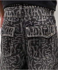 Ninth Hall Ambush Marked Up Black Wash Jeans