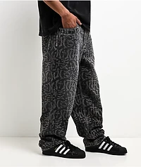 Ninth Hall Ambush Marked Up Black Wash Jeans