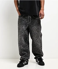 Ninth Hall Ambush Marked Up Black Wash Jeans