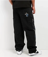 Ninth Hall Ambush Painter Crosses Black Wash Loose Fit Carpenter Jeans