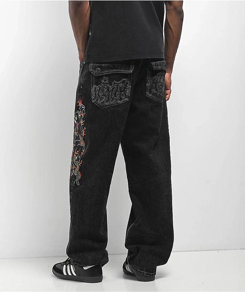 Ninth Hall Ambush Panther Black Wash Jeans