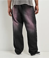 Ninth Hall Ambush Purple Wash Black Denim Loose Fit Jeans