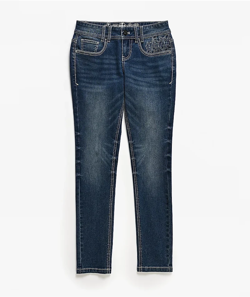 Ninth Hall Amiyah Blue Wash Skinny Jeans