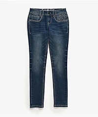 Ninth Hall Amiyah Blue Wash Skinny Jeans