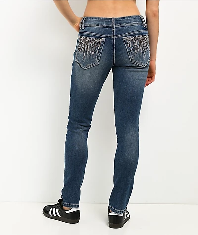 Ninth Hall Amiyah Blue Wash Skinny Jeans