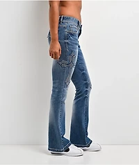 Ninth Hall Amiyah Reign Blue Wash Bootcut Jeans