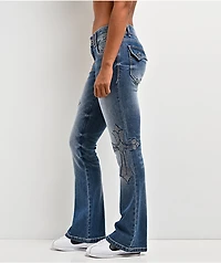Ninth Hall Amiyah Reign Blue Wash Bootcut Jeans