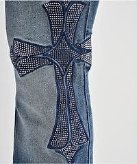 Ninth Hall Amiyah Reign Blue Wash Bootcut Jeans