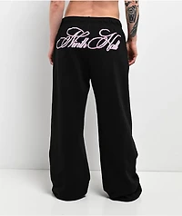 Ninth Hall Among The Stars Black Wide Leg Sweatpants