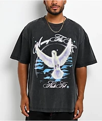 Ninth Hall Among The Stars Vintage Black T-Shirt