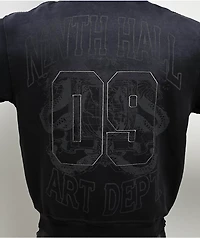 Ninth Hall Art Department Black Wash Zip Hoodie