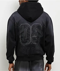 Ninth Hall Art Department Black Wash Zip Hoodie