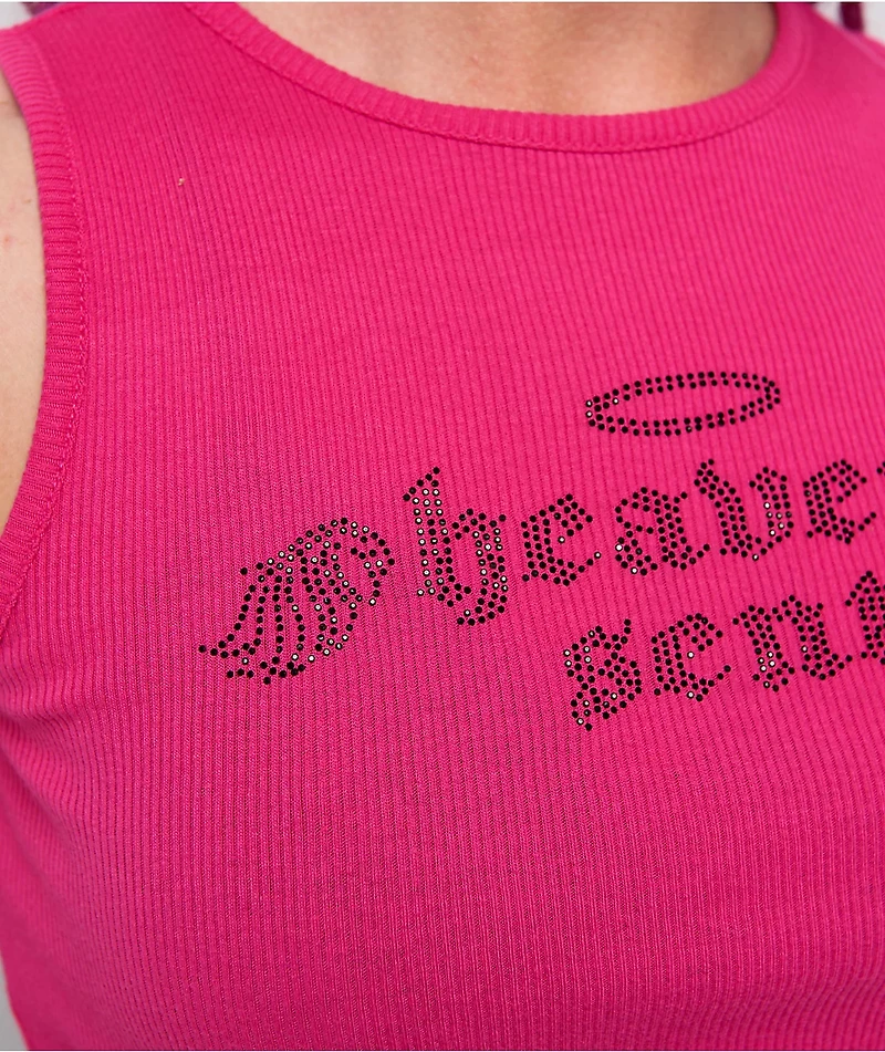 Ninth Hall Ashlee Heaven Pink Crop Tank Top