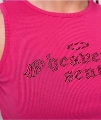 Ninth Hall Ashlee Heaven Pink Crop Tank Top