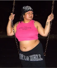 Ninth Hall Ashlee Heaven Pink Crop Tank Top