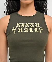 Ninth Hall Ashlee Rosin Green Tank Top