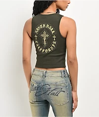 Ninth Hall Ashlee Rosin Green Tank Top