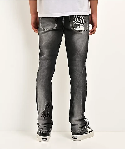 Ninth Hall Asphalt Black Skinny Jeans