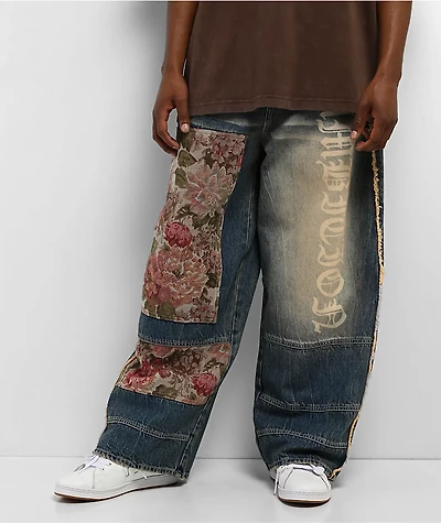 Ninth Hall Astray Ambition Wash Ultra Wide Patchwork Jeans