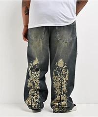 Ninth Hall Astray Preach Blue Wash Ultra Wide Jeans