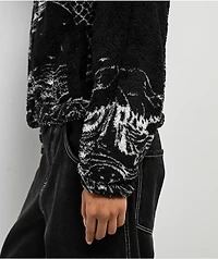 Ninth Hall Aven Dragon Black Sherpa Zip Hoodie