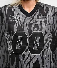 Ninth Hall Avery 00 Black & Grey Football Jersey