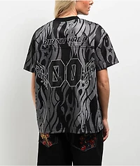 Ninth Hall Avery 00 Black & Grey Football Jersey