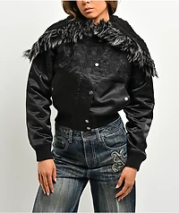 Ninth Hall Ayla Floral Black Jacket