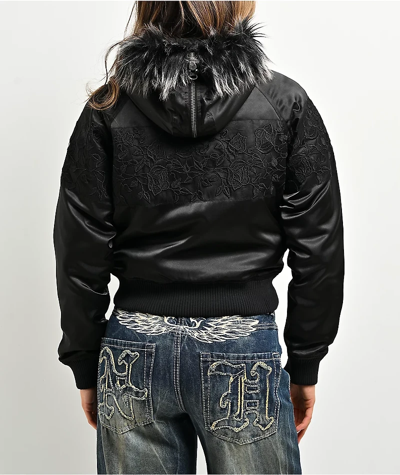 Ninth Hall Ayla Floral Black Jacket