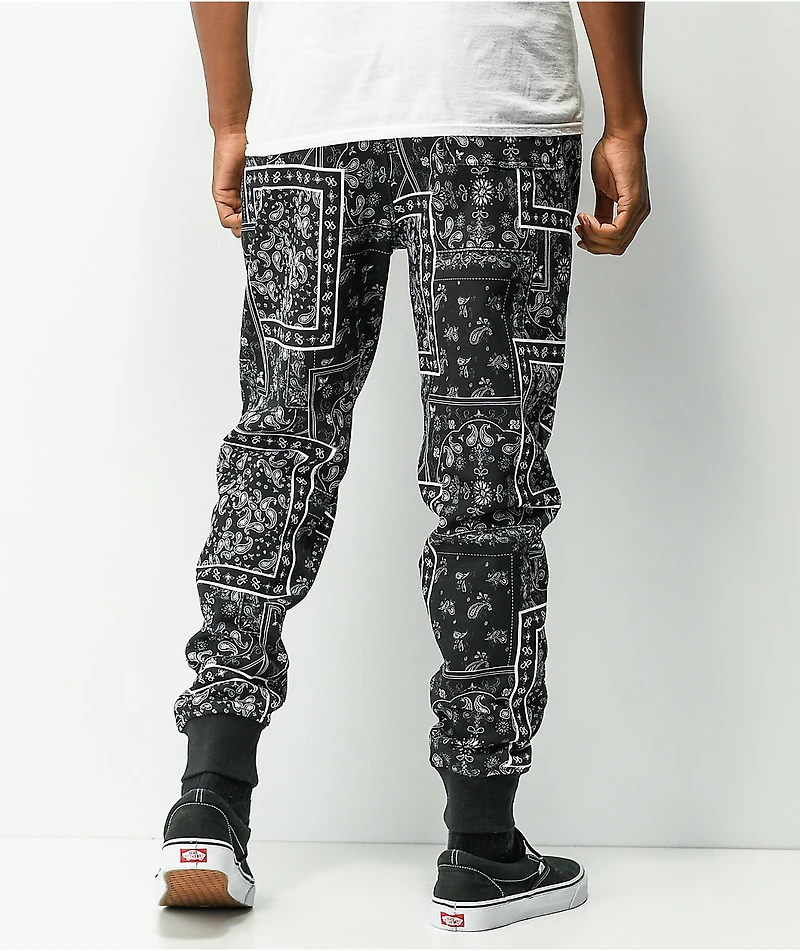 Ninth Hall Bandana Black Jogger Sweatpants