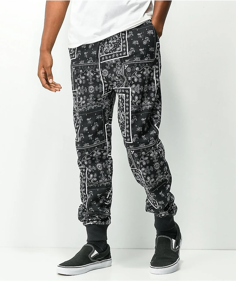 Ninth Hall Bandana Black Jogger Sweatpants