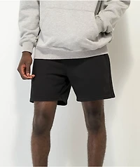 Ninth Hall Basic Black Wash Sweat Shorts