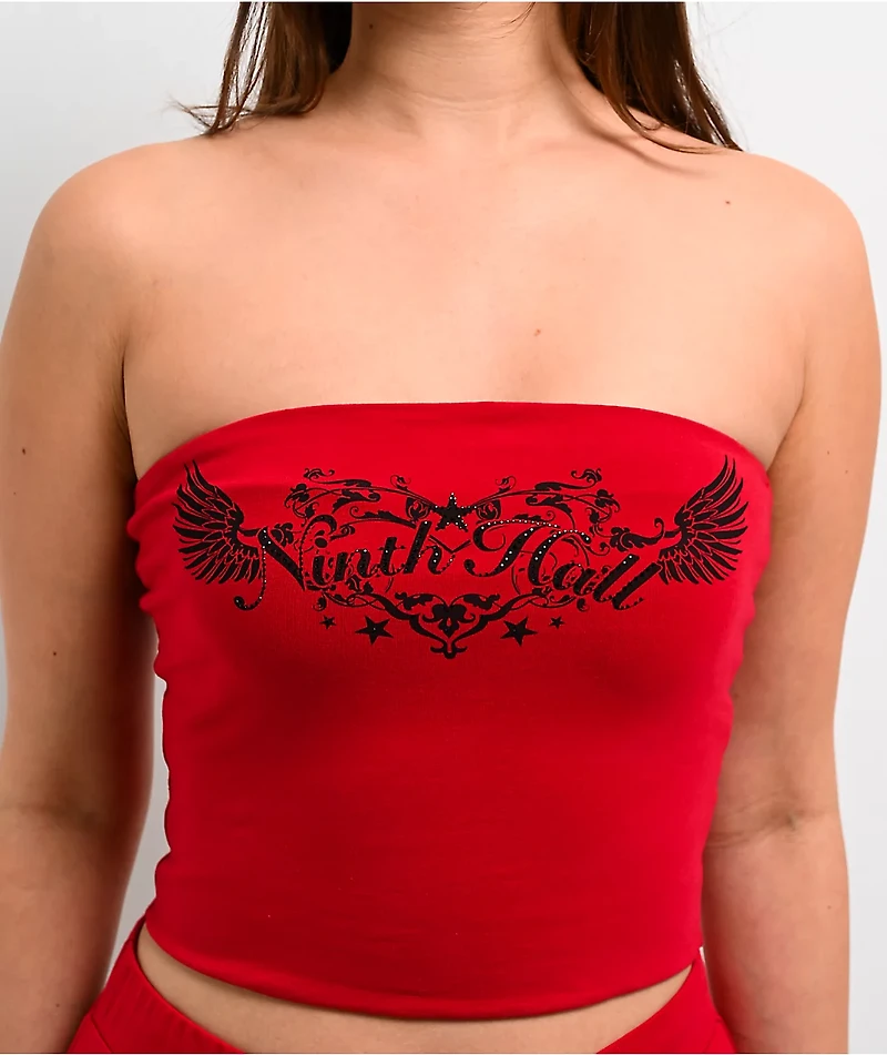 Ninth Hall Bianca Jester Red Tube Top