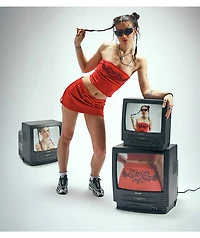 Ninth Hall Bianca Jester Red Tube Top