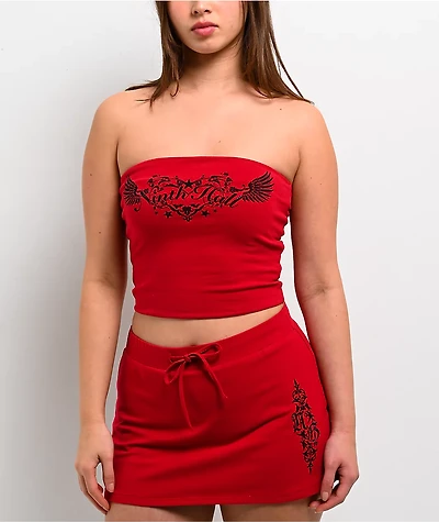 Ninth Hall Bianca Jester Red Tube Top