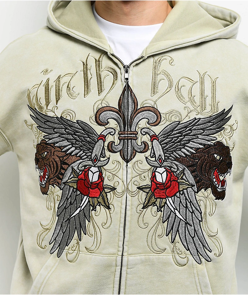 Ninth Hall Big Move Natural Zip Hoodie