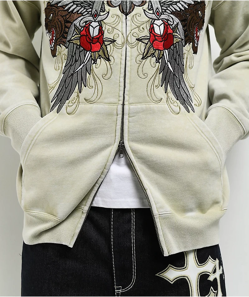 Ninth Hall Big Move Natural Zip Hoodie