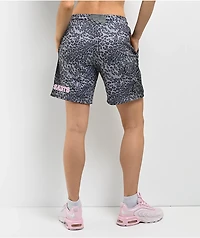 Ninth Hall Billie Leopard Grey Mesh Shorts