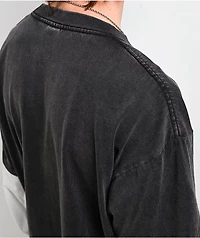 Ninth Hall Black Light Charcoal & White 2fer Long Sleeve T-Shirt