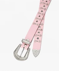 Ninth Hall Bling It On Pink Western Belt