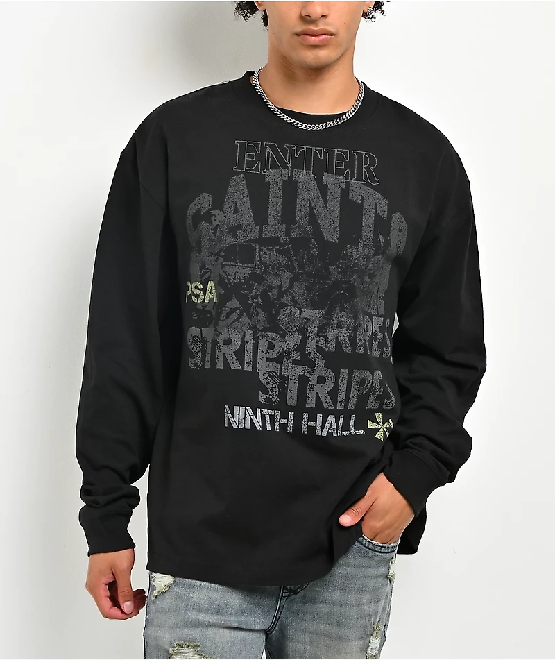 Ninth Hall Bootcamp Blues Black Long Sleeve T-Shirt