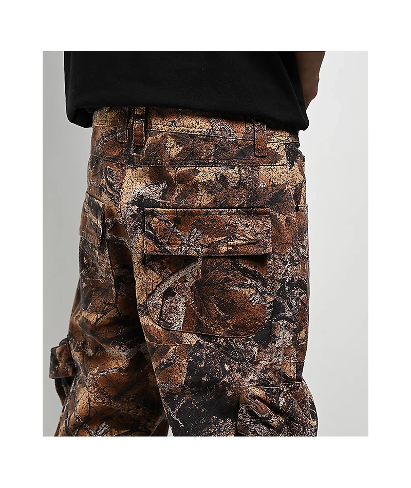 Ninth Hall Brown Camo 3D Cargo Pants